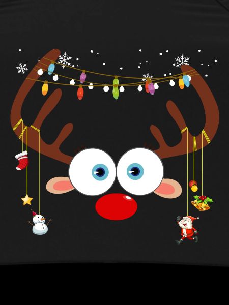 Christmas Reindeer Face