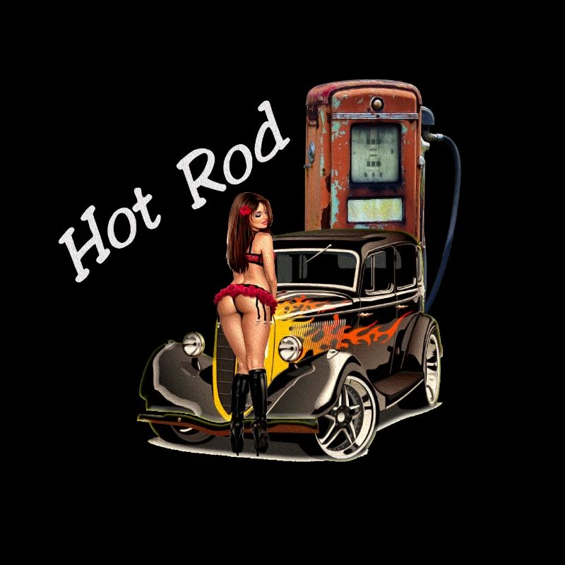 Hot Rod Glam Auto Print