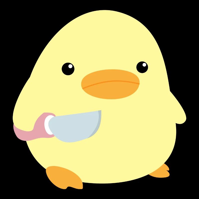 Ente mit Messer Meme Küken Huhn Gans Dank Memes