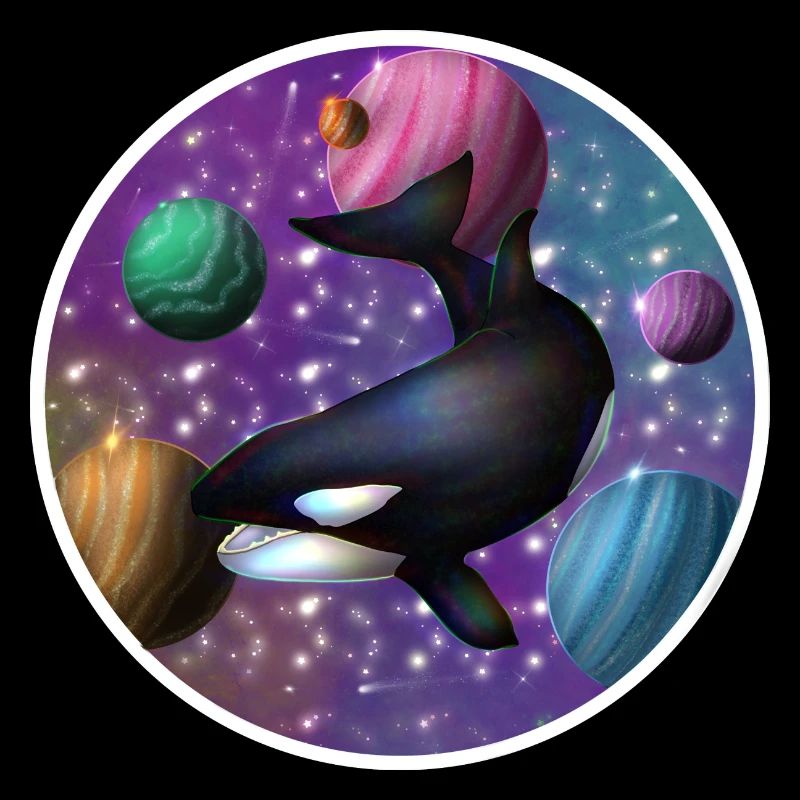 Orca im Raum