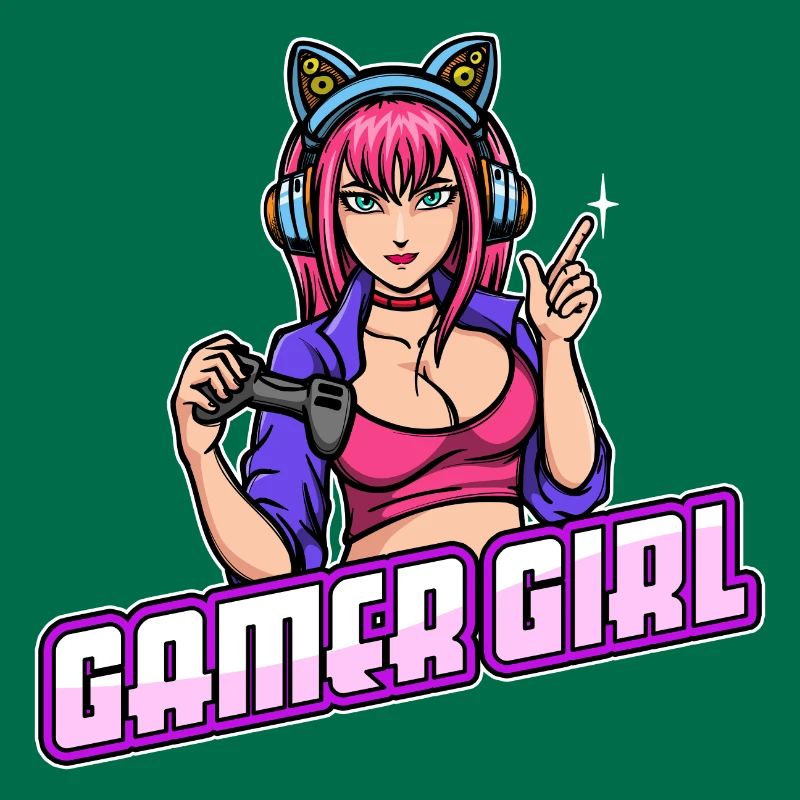 Gamer Queen Headset Controller Zocker