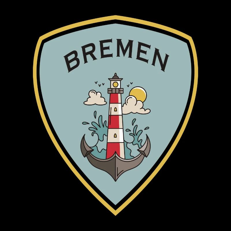 Bremen Lighthouse Crest Design