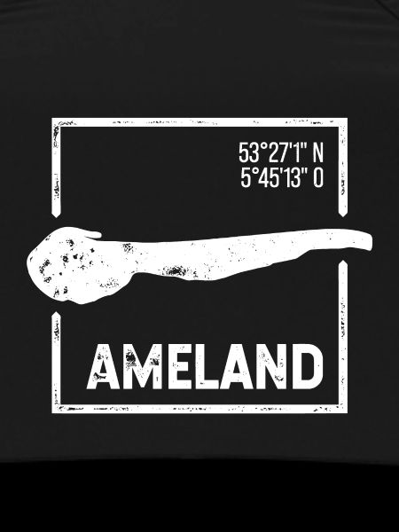 Ameland | Island silhouette stamp design