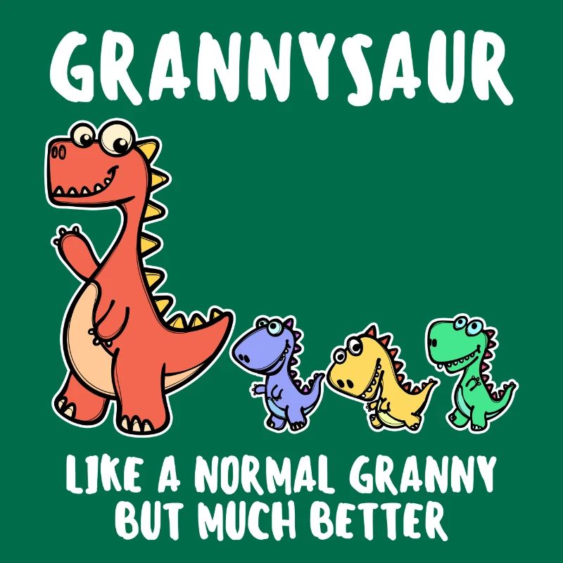 Oma Cool Statement Großmutter Dinosaurier