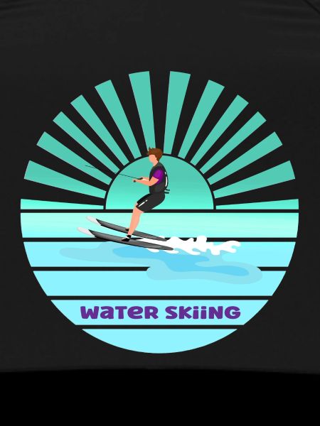 Sunset water skiing