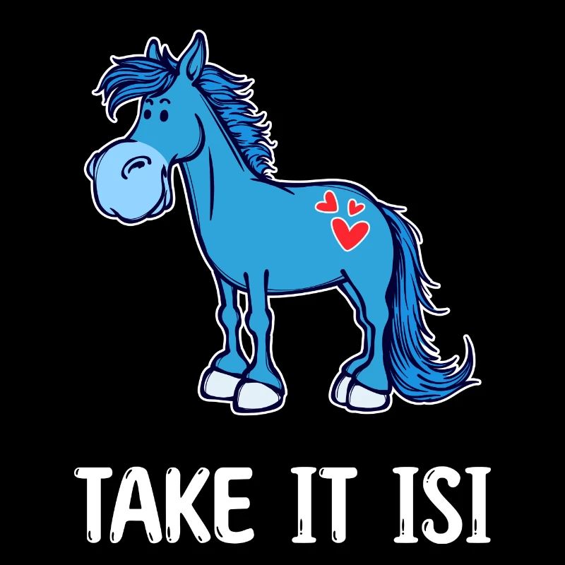 Herz Pferde Pony Lustig Statement Islandpferde