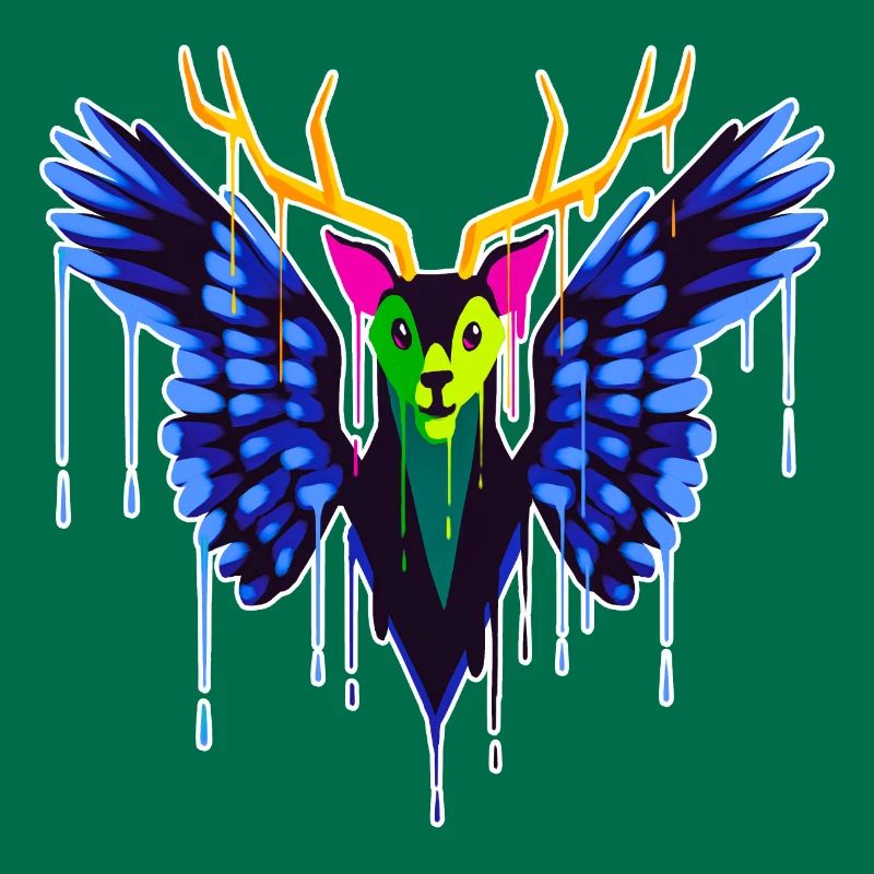 A Beautiful and Fun Peryton Bat Design