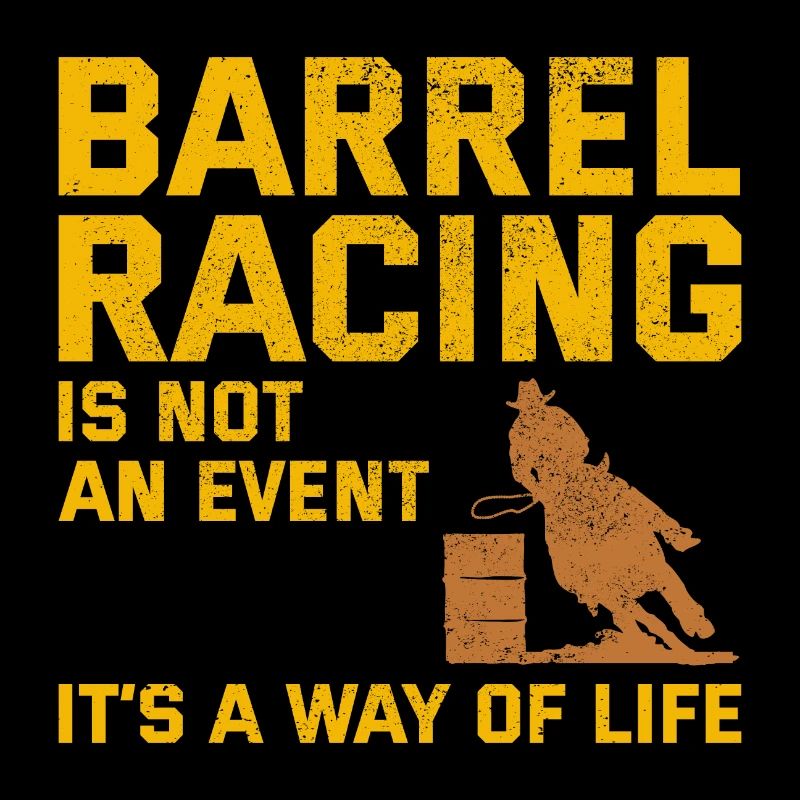 Barrel Racer Racing Équitation Course Rodeo