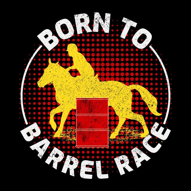 Barrel Racer Équitation Course Rodéo Drôle