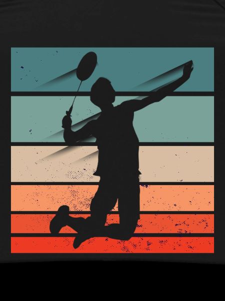 Badminton Player Jump Smash