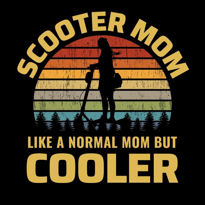 Scooter électrique Maman E-Scooter Vintage Retro