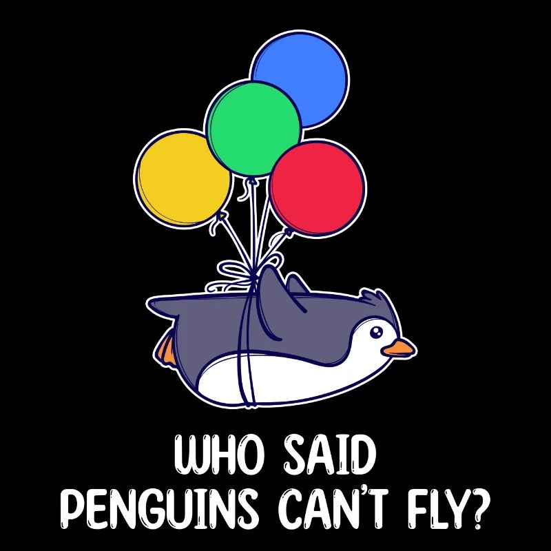 Penguin Bird Statement Humorous Animal Balloon