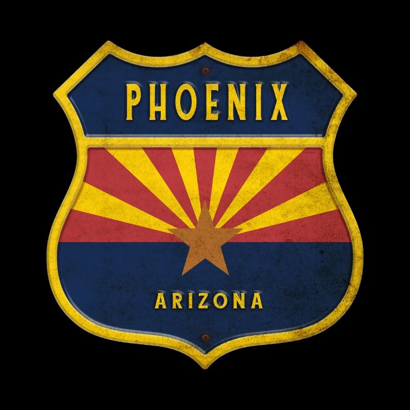 Phoenix Arizona flag crest design