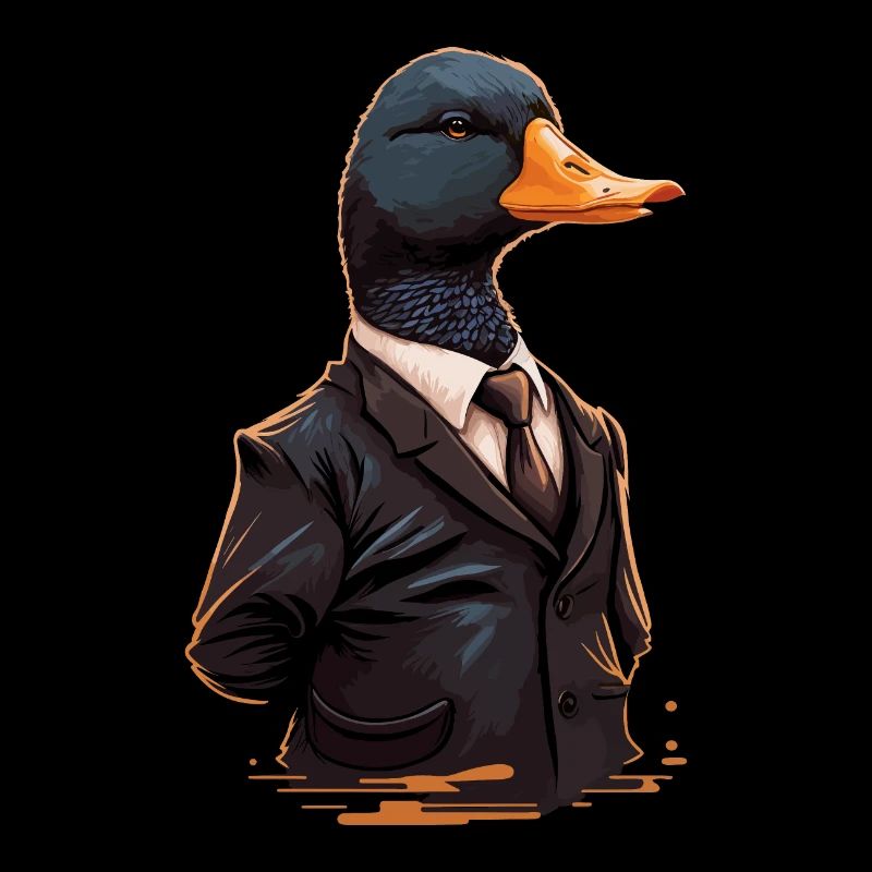 Cool Duck wearing Clothes