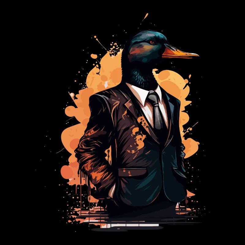 Suit wearing Duck