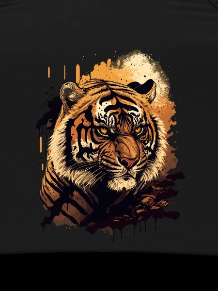 Face Illustration of Tiger