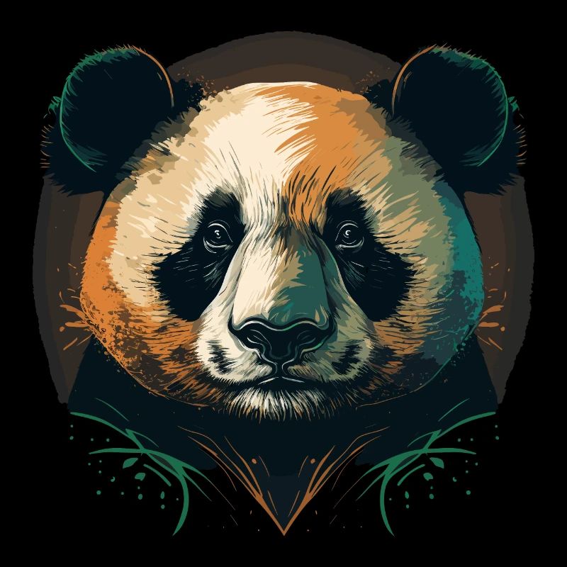 Cute Panda Head