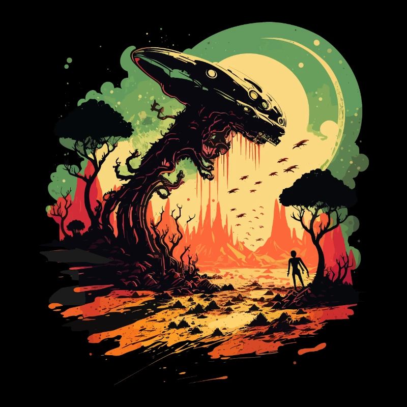 Illustration du monde extraterrestre