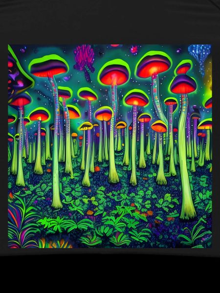 Magic psychedelic forest