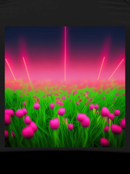 Glowing pink flowers