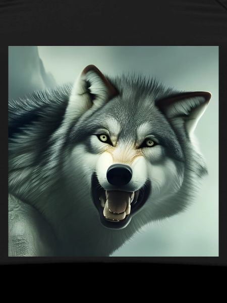 Angry wolf