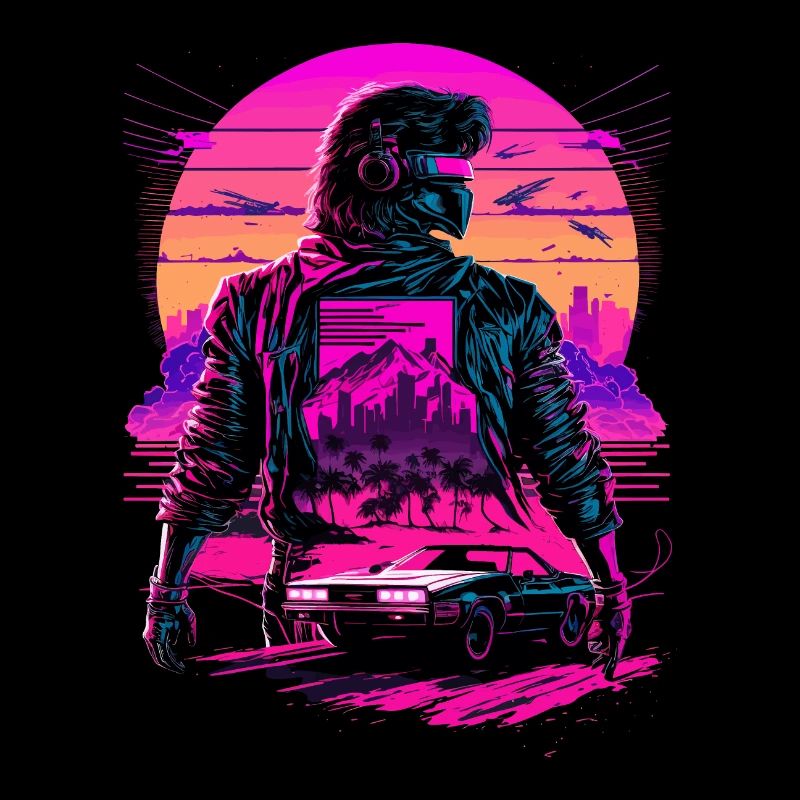 Synthwave futuriste