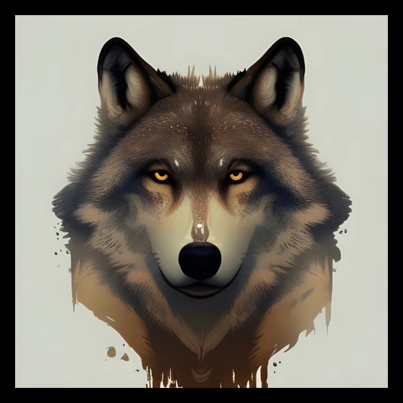Wolfsgesicht Porträt