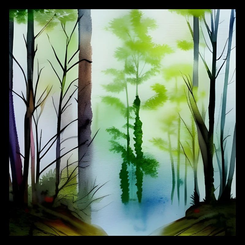 Art de l’image de la forêt