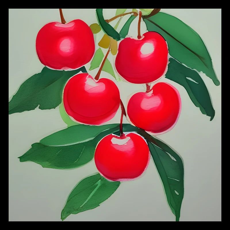 Winter cherry art
