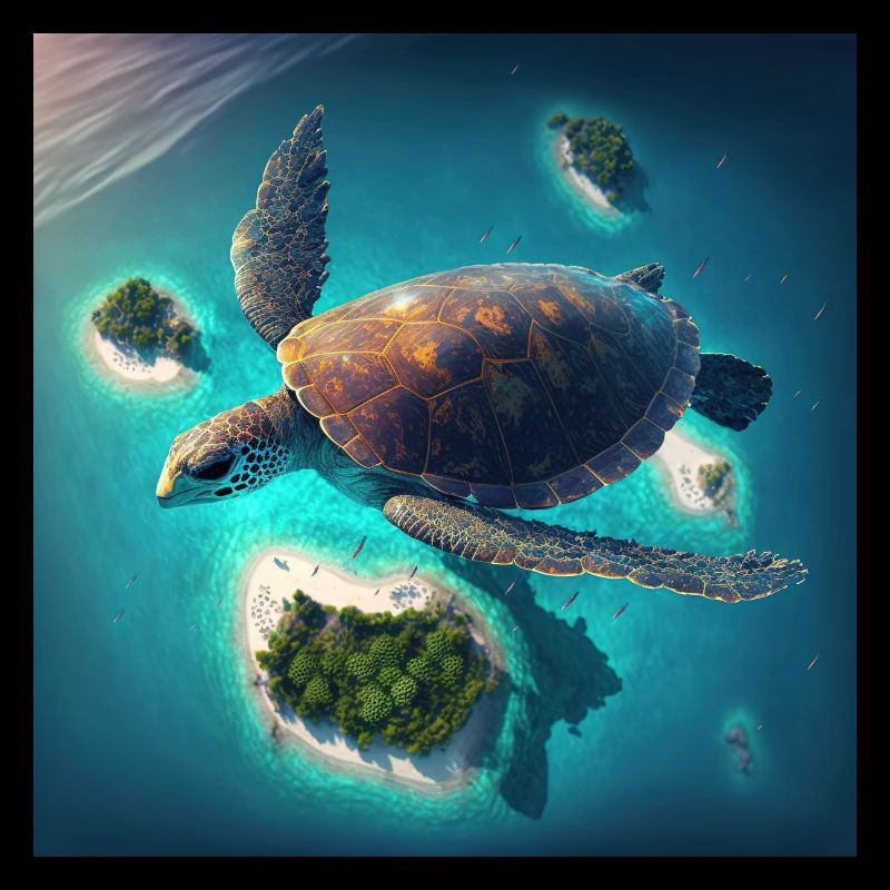 The flying turtle