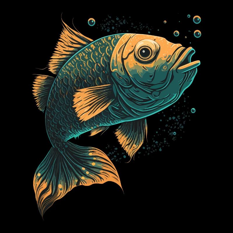 Fischfächer Illustration