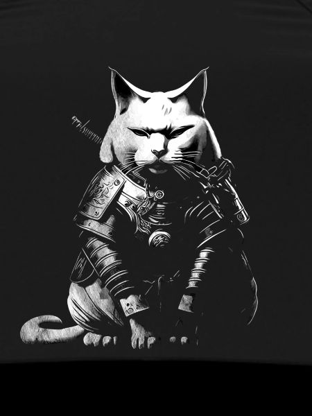 cool samurai cat