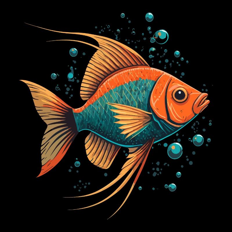 Illustration unique de poisson