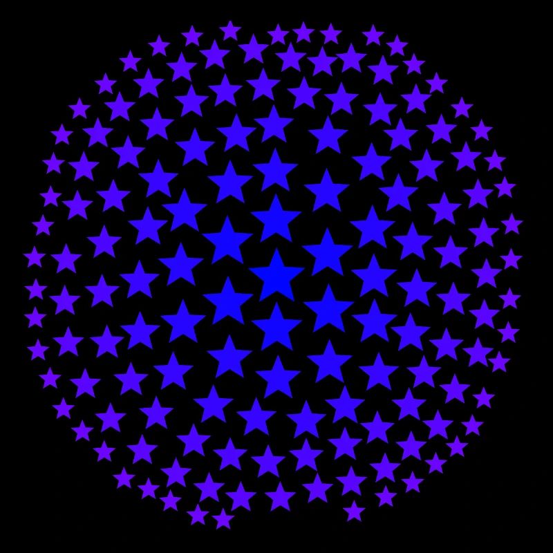 Stars blue purple gift idea