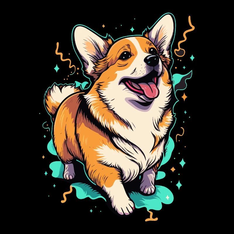 Short Playful Corgi