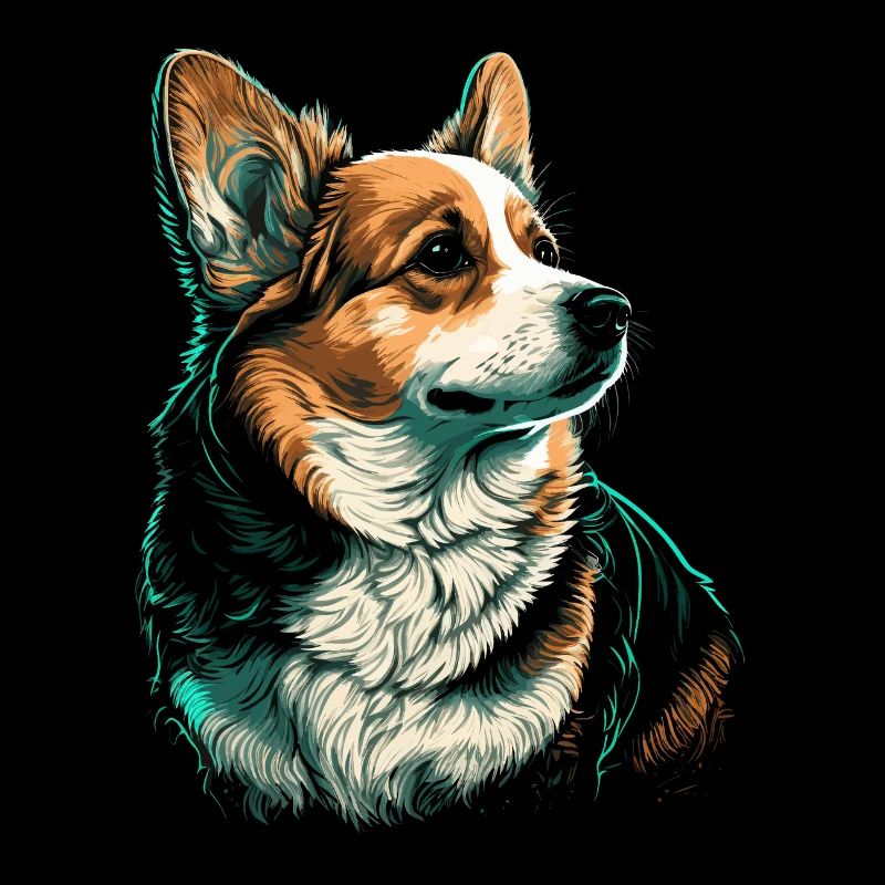 Corgi à l’air courageux