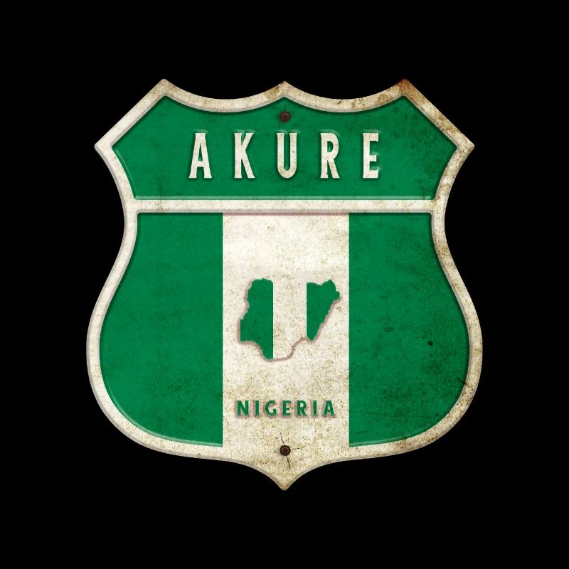Design du drapeau d'Akure Nigeria