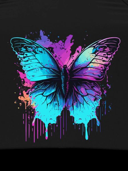 Glowing in Blue Butterfly