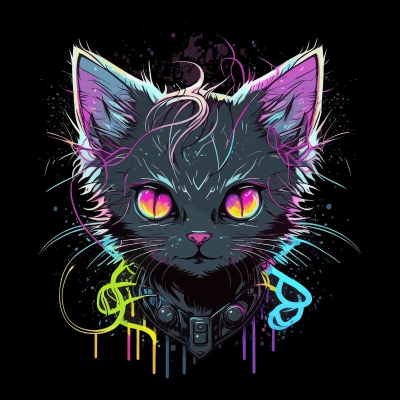 Coole Katze Illustration