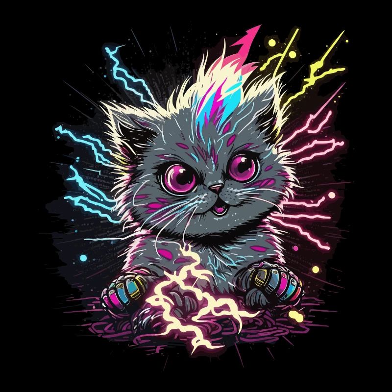 Chat en train de charger