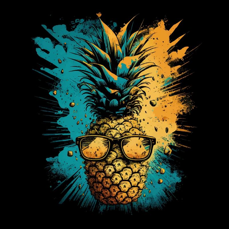 Funny pineapple fruit