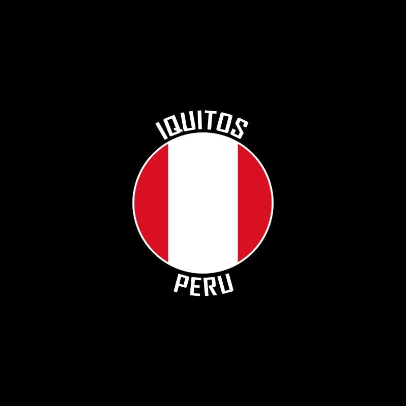 Iquitos Skyline Pérou Flag Souvenir de voyage