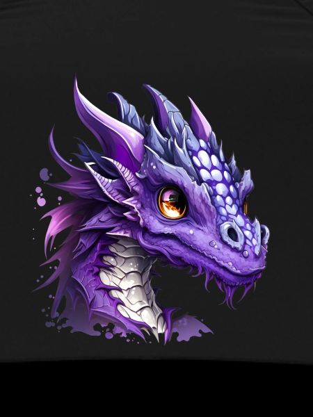 Kawaii Purple Dragon
