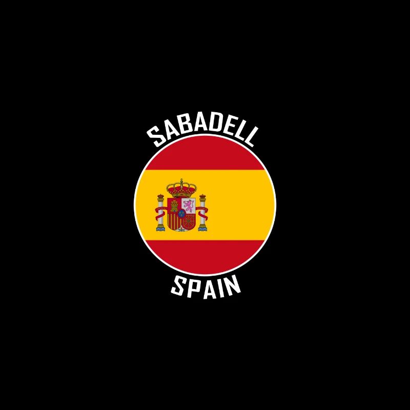 Sabadell Skyline Spanien Flagge Reise Souvenir