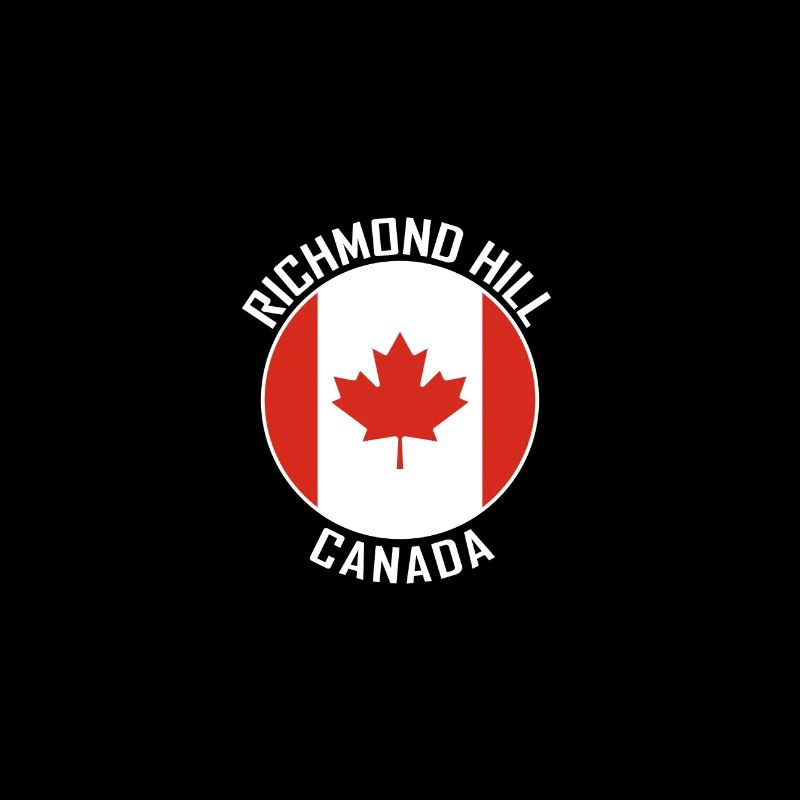 Richmond Hill Skyline Canada Flag Souvenir de voyage