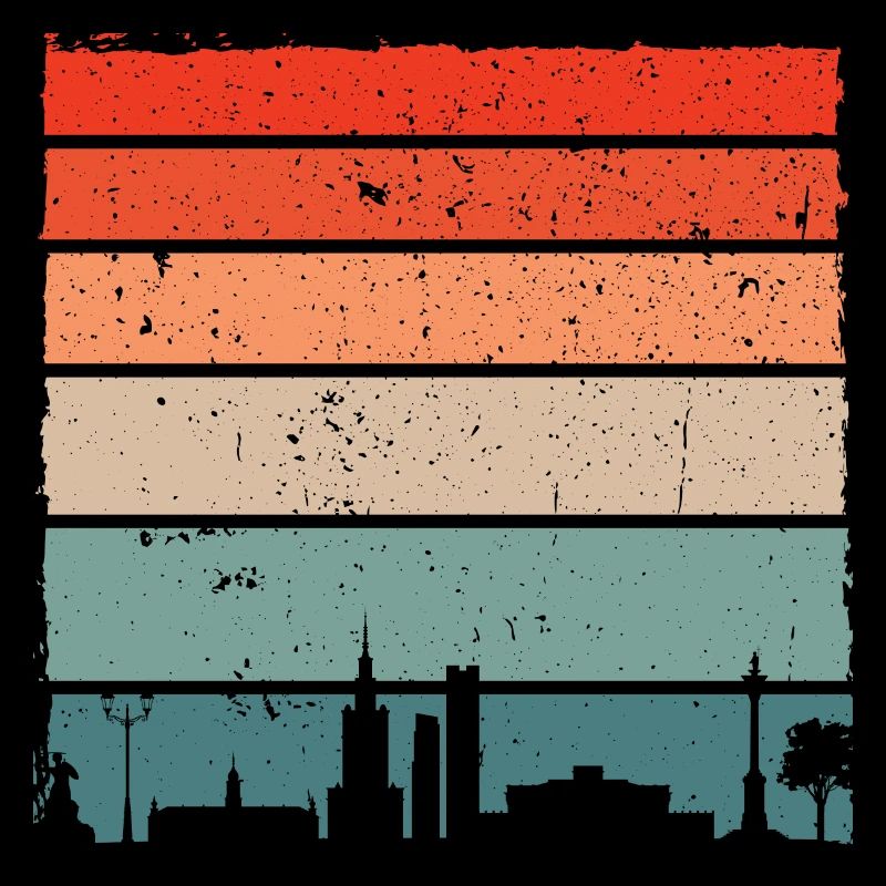 Sunset Skyline Gradient Tee