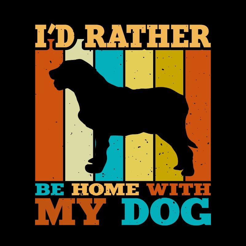 Istrischer grobhaariger Jagdhund Silhouette Retro