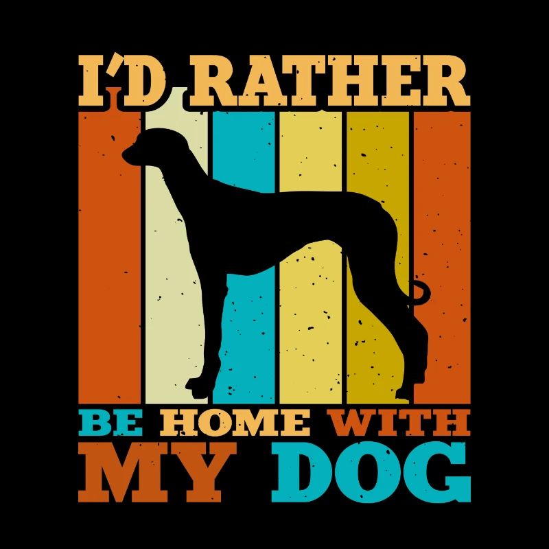 Alte kroatische Windhund Hund Silhouette Retro Sonne