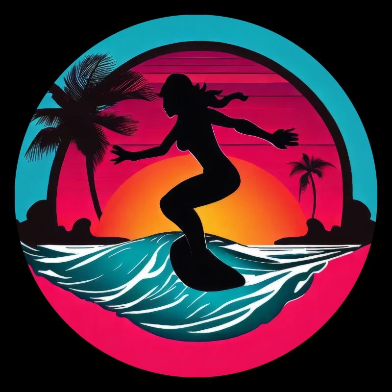 Femmes Surfeur Planche de Surf Surf