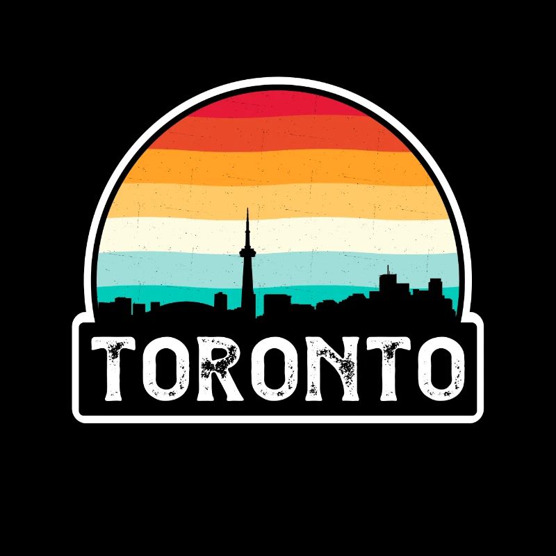Souvenir de voyage de Toronto Canada Flag Skyline